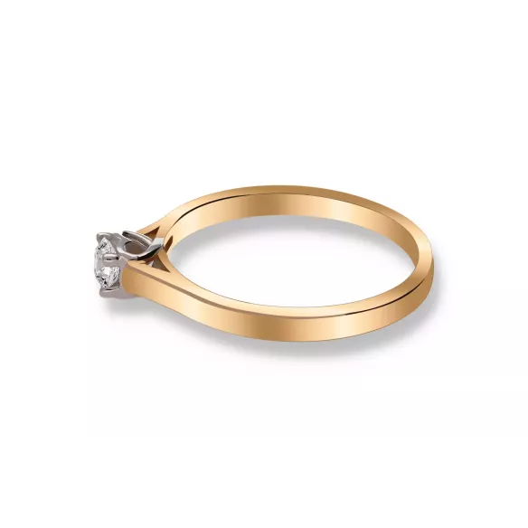 Pierścionek Złoty Z Brylantem 0,15ct RS0359BIS