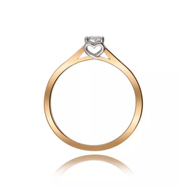 Pierścionek Złoty Z Brylantem 0,15ct RS0359BIS