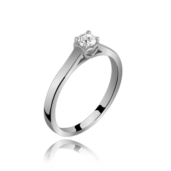 Pierścionek Złoty Z Brylantem 0,15ct RS0359BIS