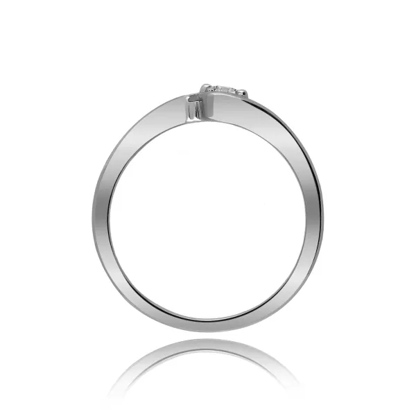 Pierścionek Złoty Z Brylantami 0,12ct RS0165BIS