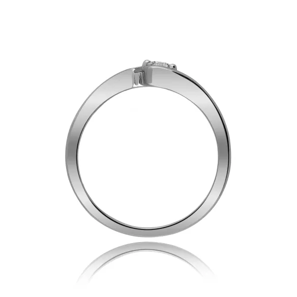 Pierścionek Złoty Z Brylantami 0,12ct RS0165BIS
