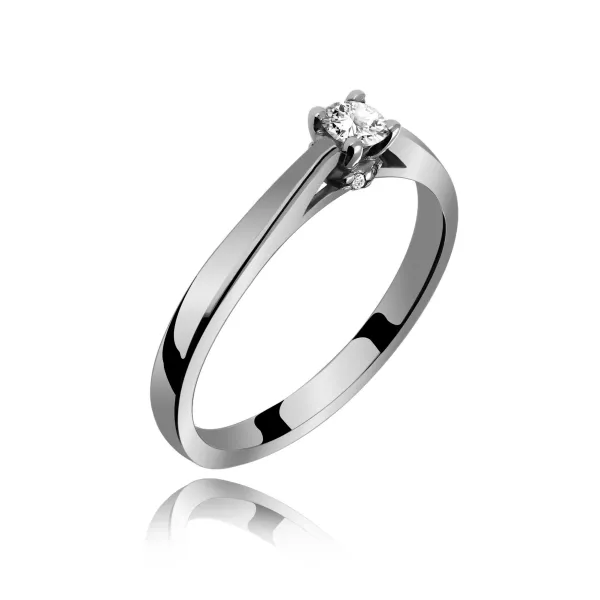 Pierścionek Złoty Z Brylantami 0,17ct RS0405