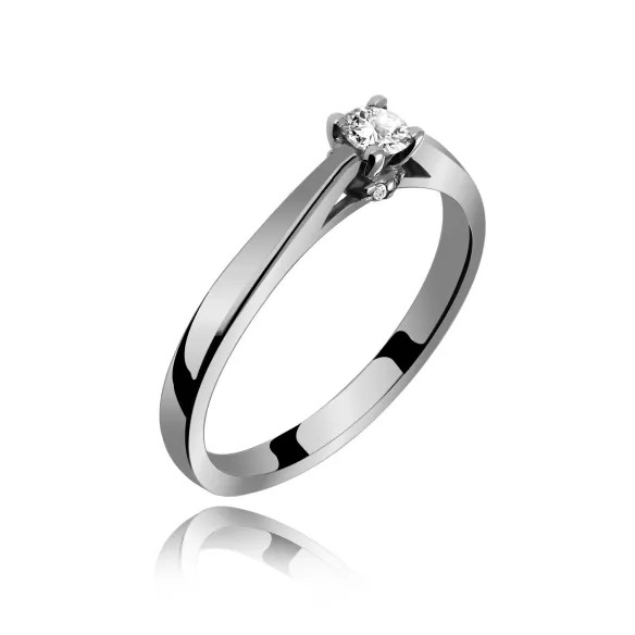 Pierścionek Złoty Z Brylantami 0,17ct RS0405