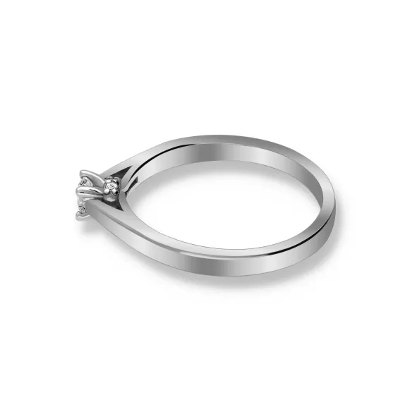 Pierścionek Złoty Z Brylantami 0,17ct RS0405