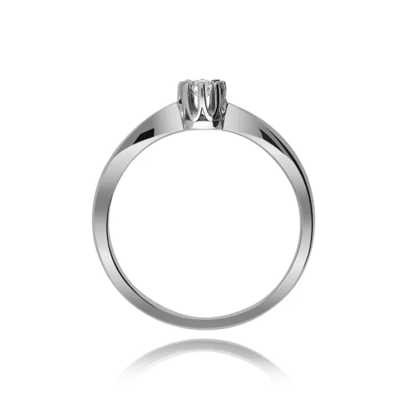 Pierścionek Złoty Z Brylantem 0,15ct RS0156