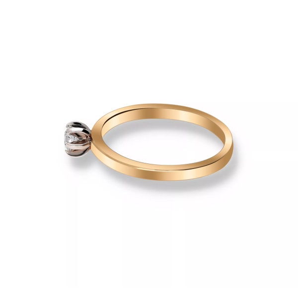 Pierścionek Złoty Z Brylantem 0,15ct RS0000