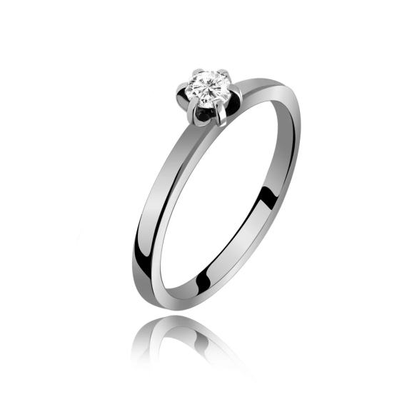 Pierścionek Złoty Z Brylantem 0,15ct RS0000