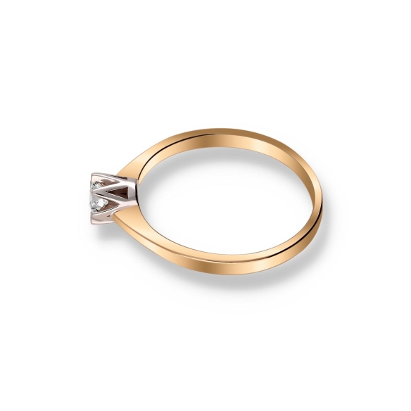 Pierścionek Złoty Z Brylantem 0,20ct RS0211