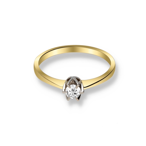 Pierścionek Złoty Z Brylantem 0,20ct RS0211