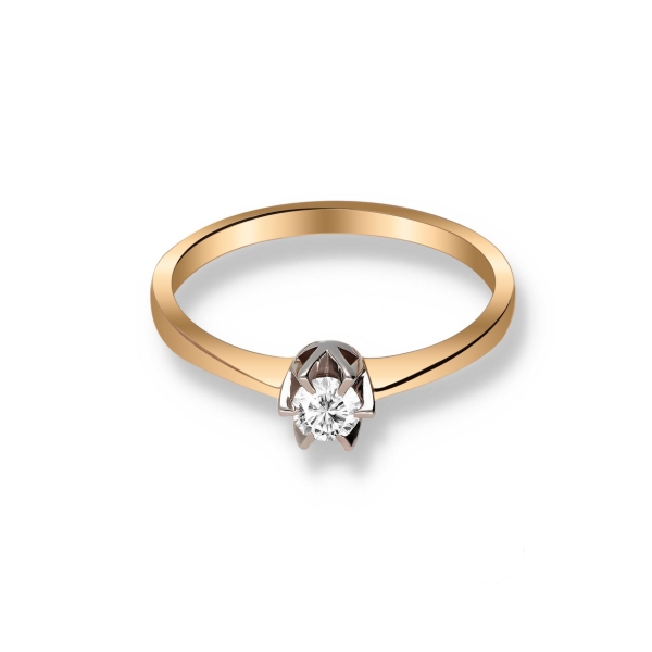 Pierścionek Złoty Z Brylantem 0,20ct RS0211