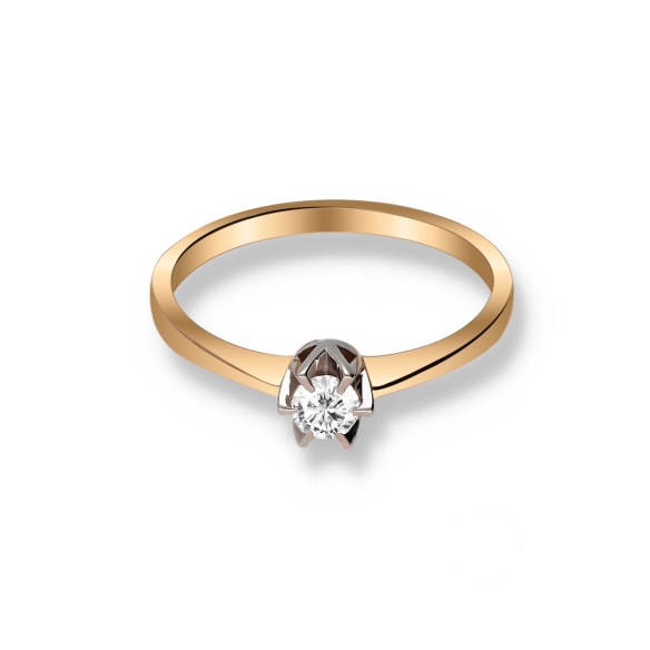 Pierścionek Złoty Z Brylantem 0,20ct RS0211