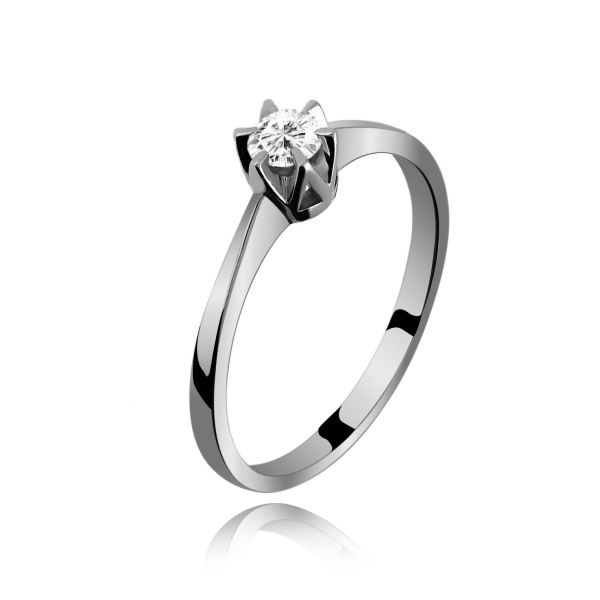 Pierścionek Złoty Z Brylantem 0,20ct RS0211