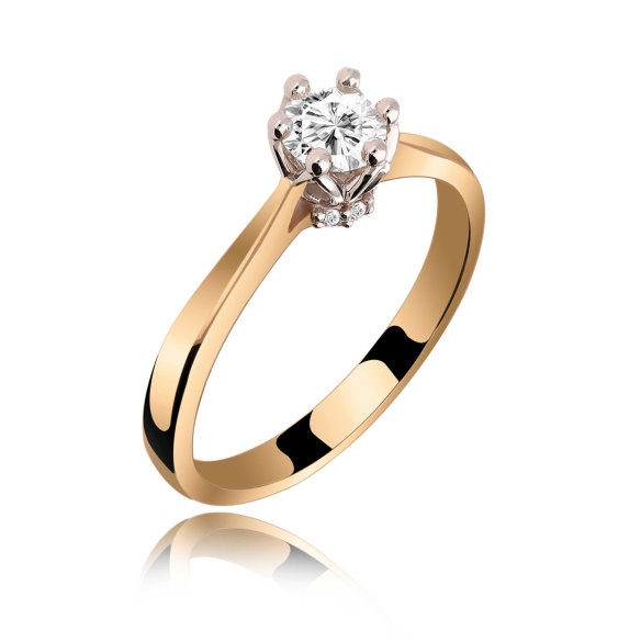 Pierścionek Złoty Z Brylantami 0,33ct RS0414