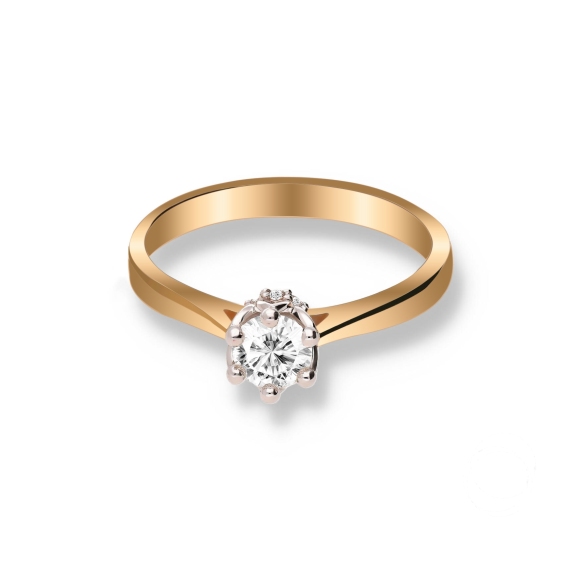 Pierścionek Złoty Z Brylantami 0,33ct RS0414