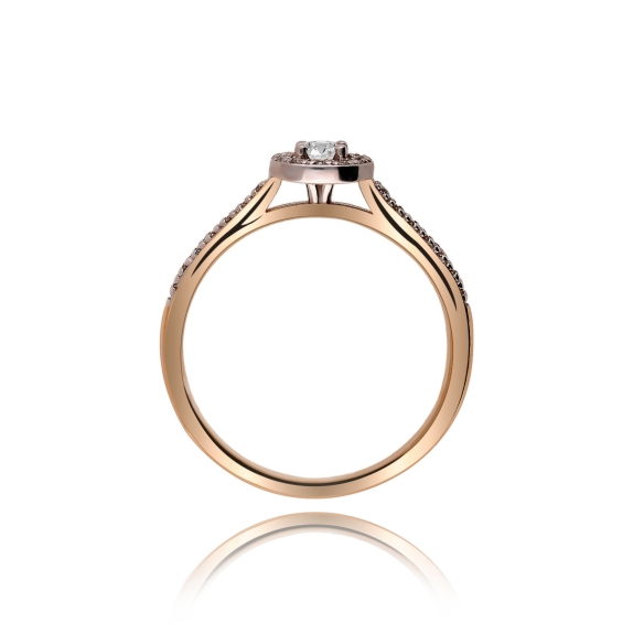 Pierścionek Złoty Z Brylantami 0,33ct RS0291