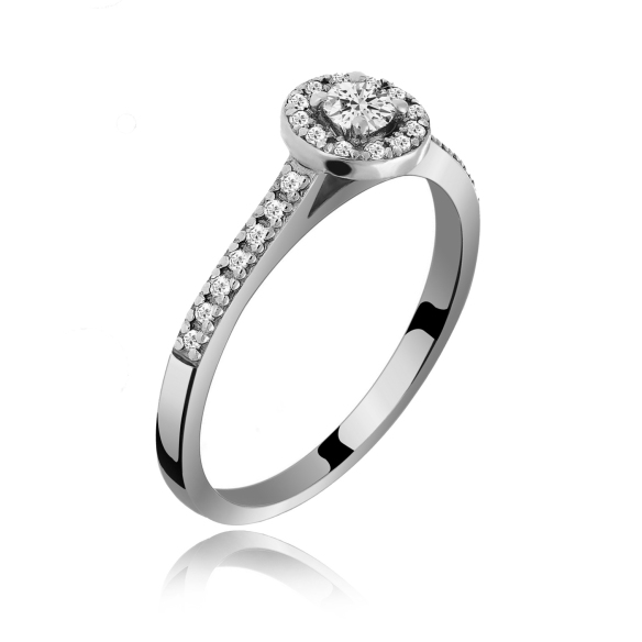 Pierścionek Złoty Z Brylantami 0,33ct RS0291