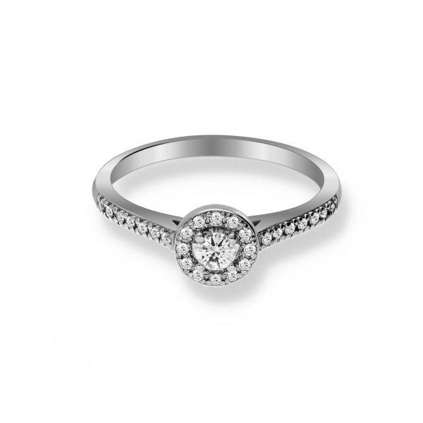 Pierścionek Złoty Z Brylantami 0,33ct RS0291