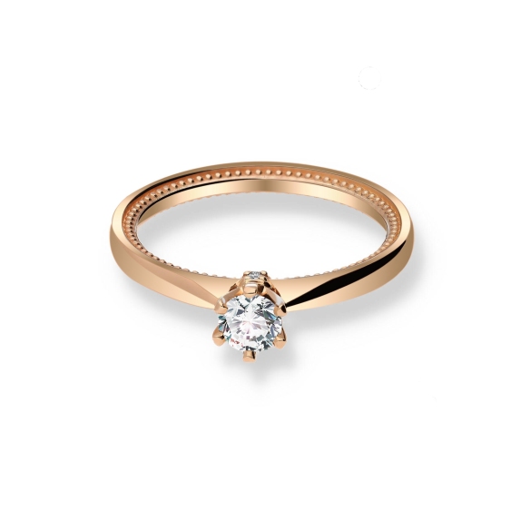 Pierścionek Złoty Z Brylantami 0,33ct RS9998