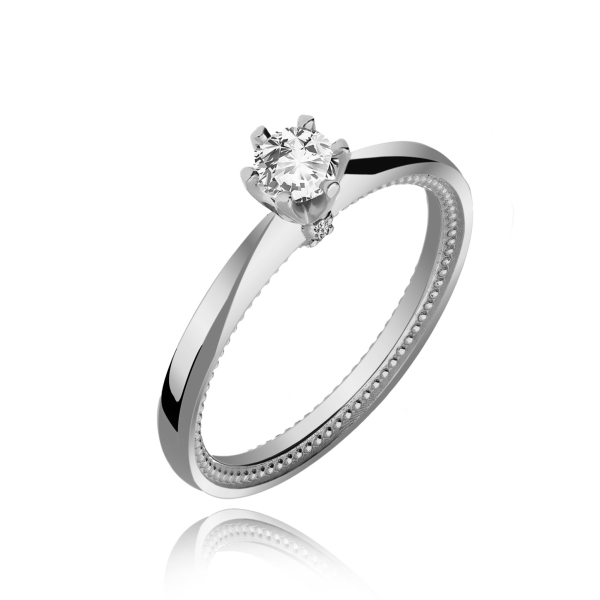 Pierścionek Złoty Z Brylantami 0,33ct RS9998