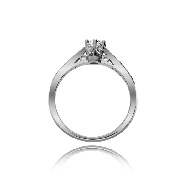 Pierścionek Złoty Z Brylantami 0,38ct RS0313