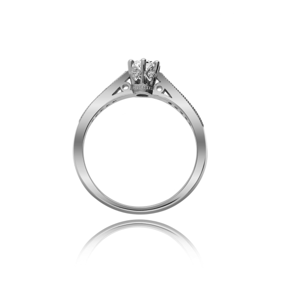 Pierścionek Złoty Z Brylantami 0,38ct RS0313