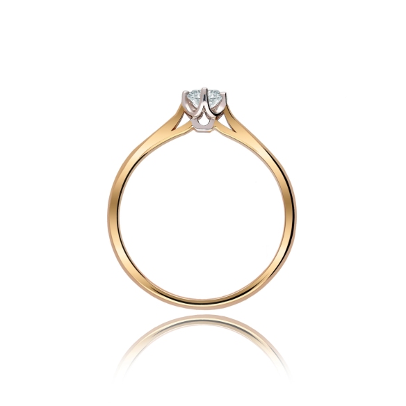 Pierścionek Złoty Z Brylantem 0,20ct RS0366