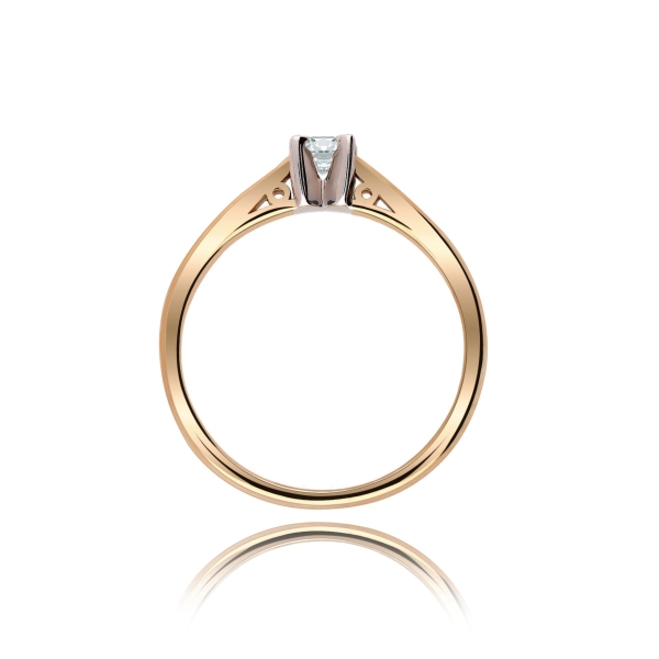 Pierścionek Złoty Z Brylantem 0,15ct RS0338BIS