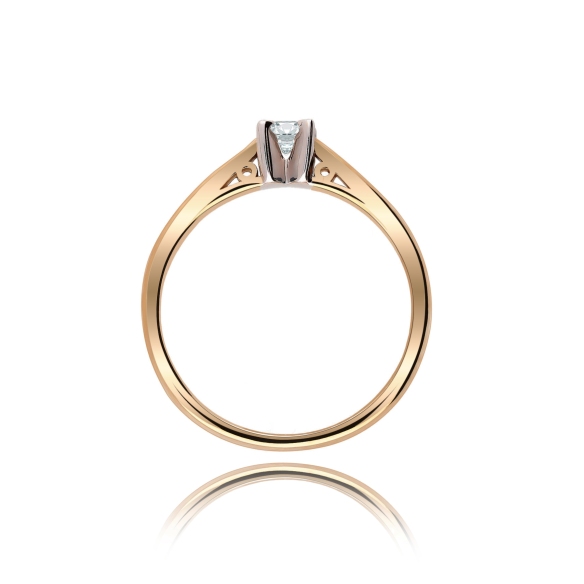 Pierścionek Złoty Z Brylantem 0,15ct RS0338BIS