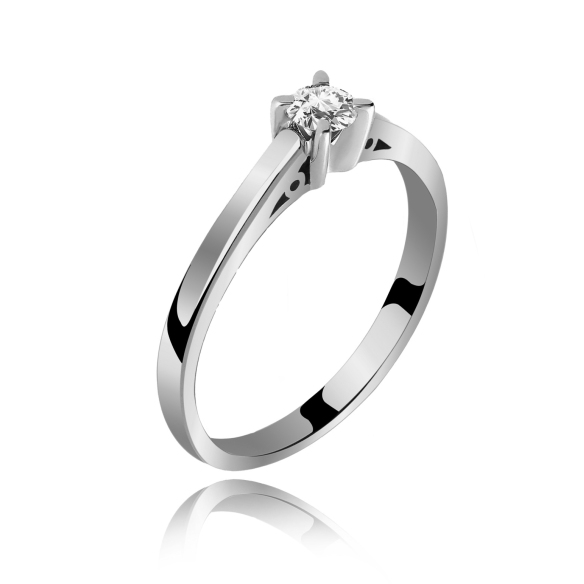 Pierścionek Złoty Z Brylantem 0,15ct RS0338BIS