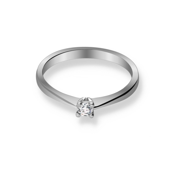 Pierścionek Złoty Z Brylantem 0,08ct RS0437