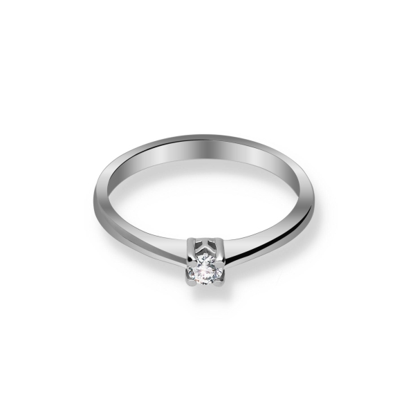 Pierścionek Złoty Z Brylantem 0,10ct RS0431