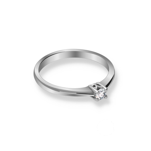 Pierścionek Złoty Z Brylantem 0,10ct RS0431