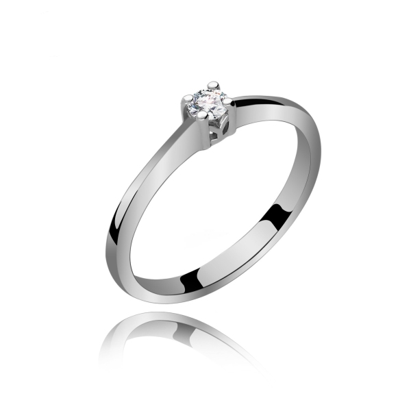 Pierścionek Złoty Z Brylantem 0,10ct RS0431