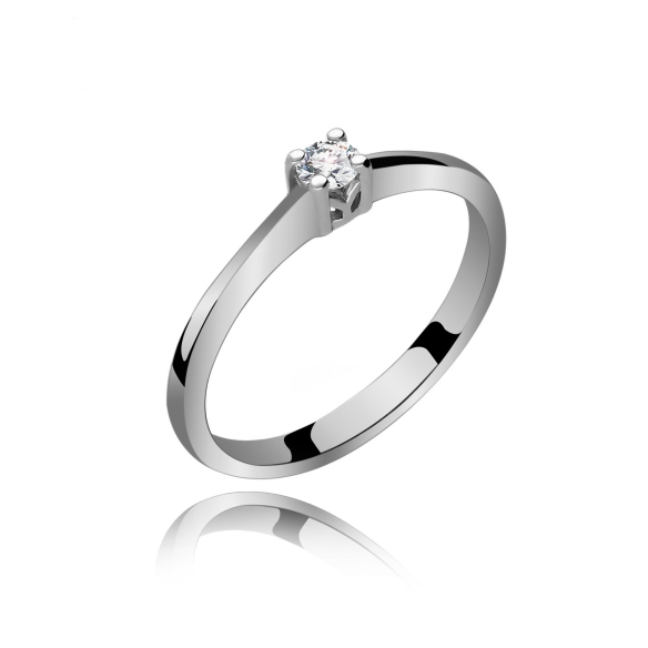 Pierścionek Złoty Z Brylantem 0,10ct RS0431