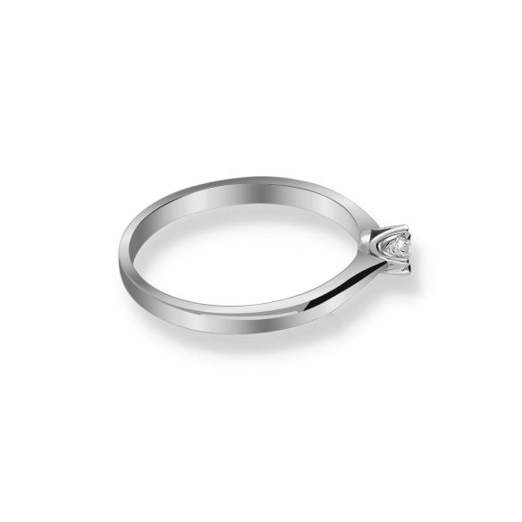 Pierścionek Złoty Z Brylantem 0,10ct RS0462