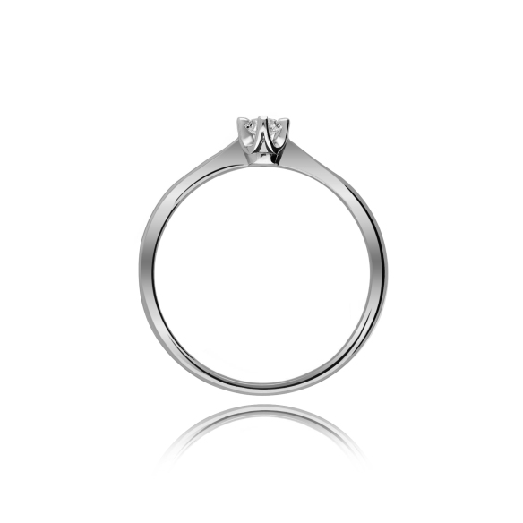 Pierścionek Złoty Z Brylantem 0,10ct RS0462