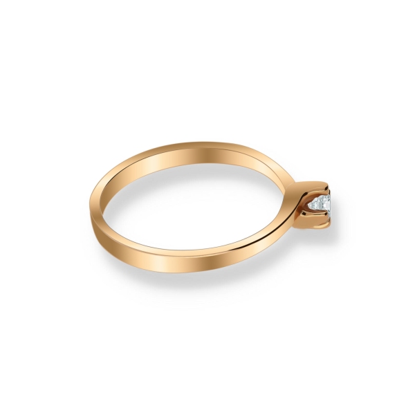 Pierścionek Złoty Z Brylantem 0,10ct RS0076