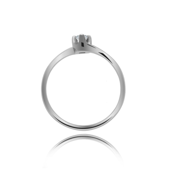 Pierścionek Złoty Z Brylantem 0,10ct RS0076