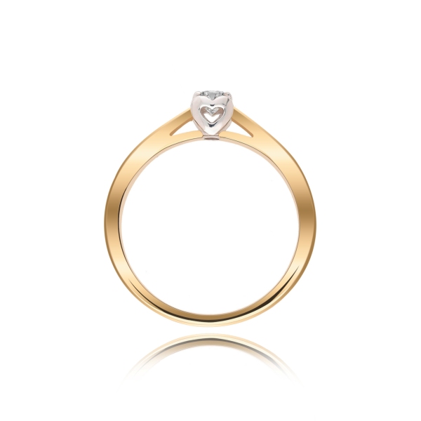 Pierścionek Złoty Z Brylantem 0,15ct RS0122