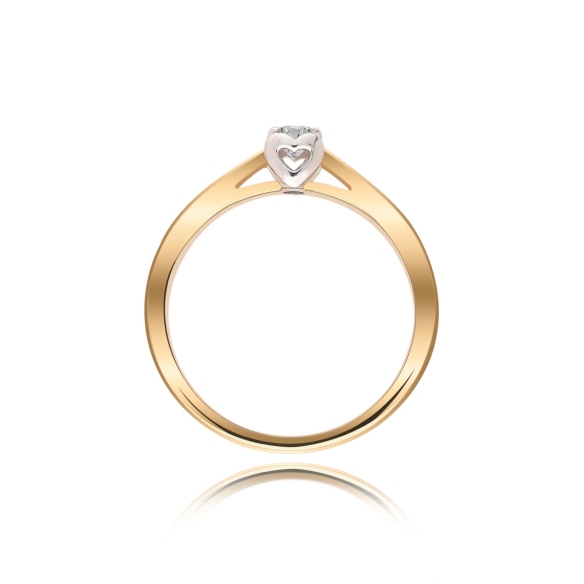 Pierścionek Złoty Z Brylantem 0,15ct RS0122