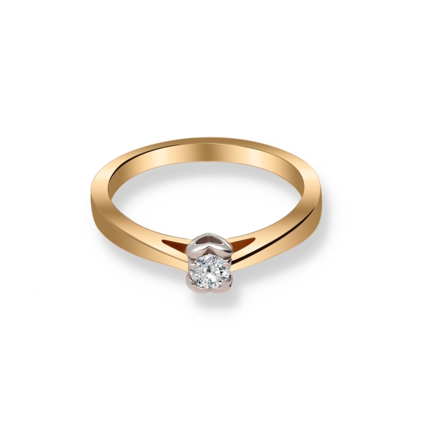 Pierścionek Złoty Z Brylantem 0,15ct RS0122