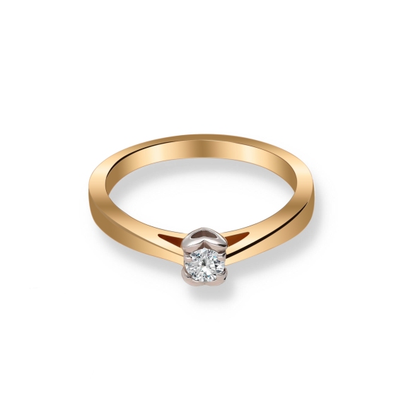 Pierścionek Złoty Z Brylantem 0,15ct RS0122