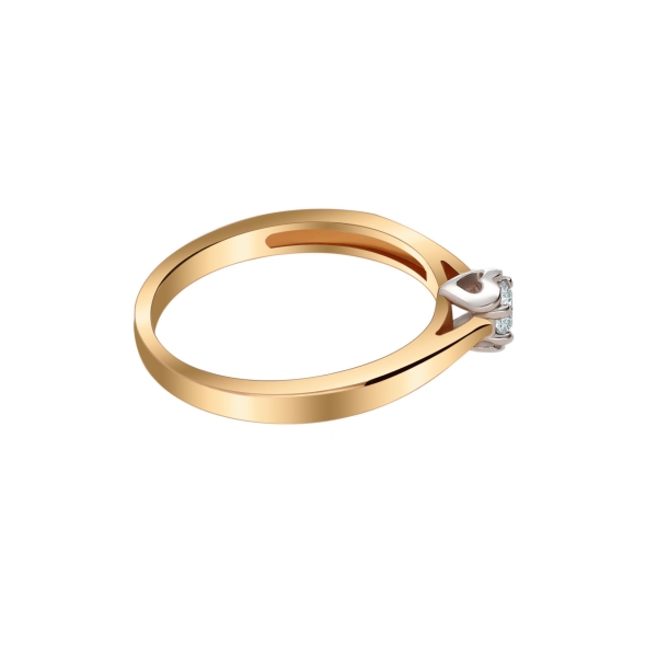 Pierścionek Złoty Z Brylantem 0,15ct RS0122