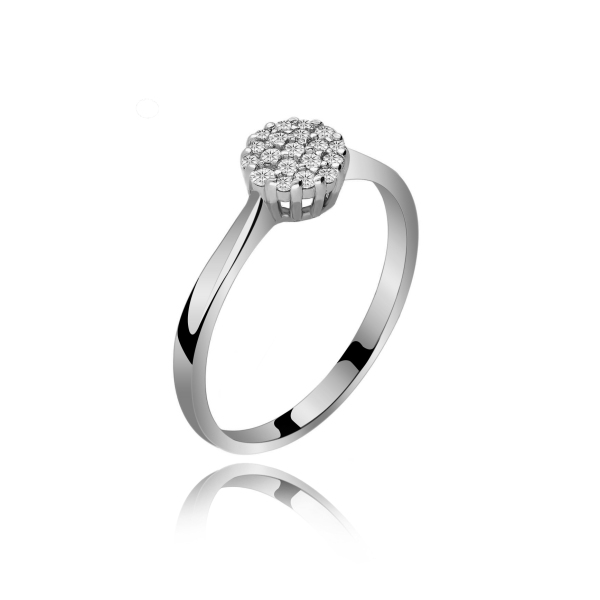Pierścionek Złoty Z Brylantami 0,17ct RS0495