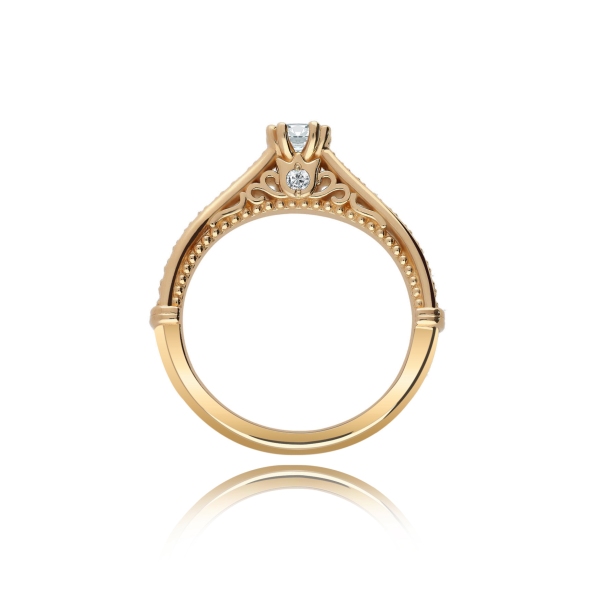 Pierścionek Złoty Z Brylantami 0,48ct RSTB30