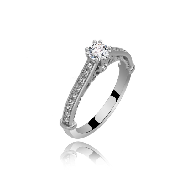 Pierścionek Złoty Z Brylantami 0,48ct RSTB30