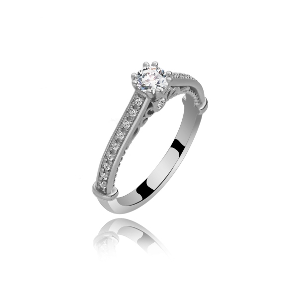 Pierścionek Złoty Z Brylantami 0,48ct RSTB30
