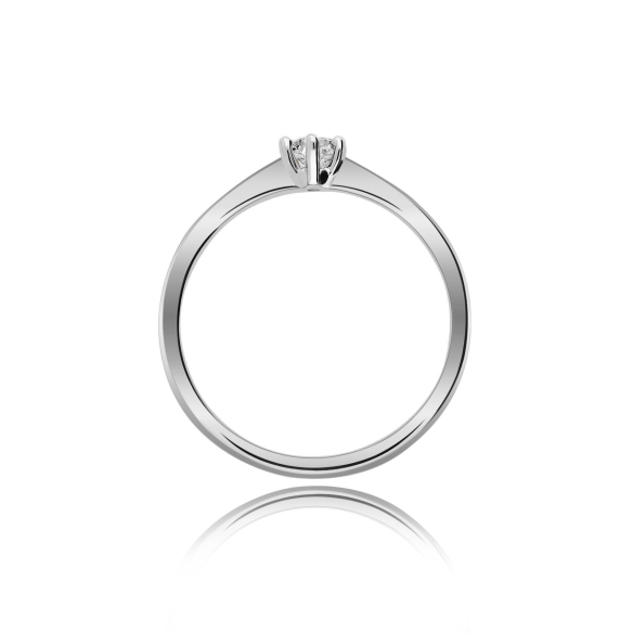 Pierścionek Złoty Z Brylantem 0,15ct RS0362