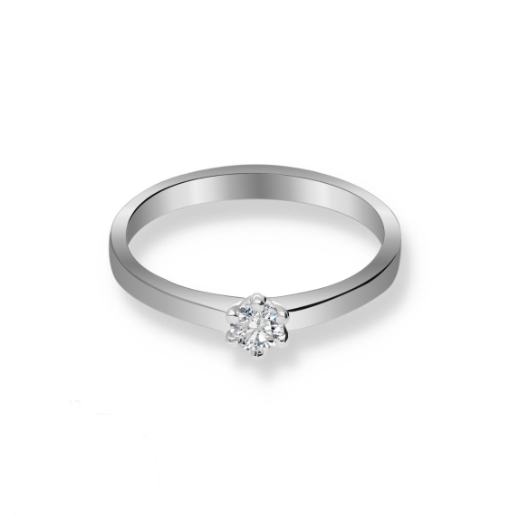 Pierścionek Złoty Z Brylantem 0,15ct RS0362