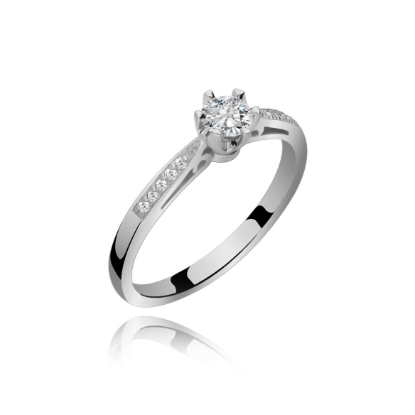 Pierścionek Złoty Z Brylantami 0,25ct RSTB50